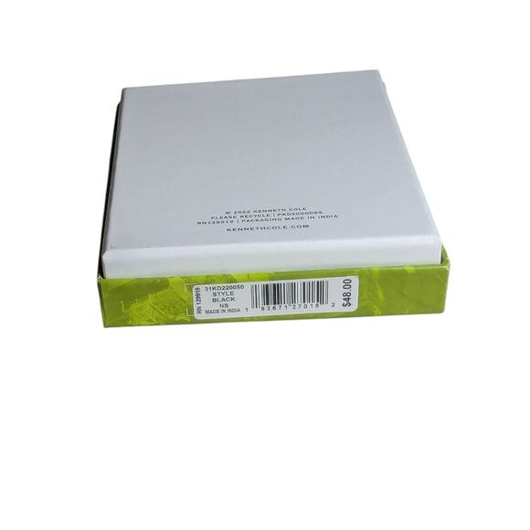 Kenneth Cole Reaction Men's Logo Leather Passcase Wallet Black New Free Shipping - Picture 8 of 8